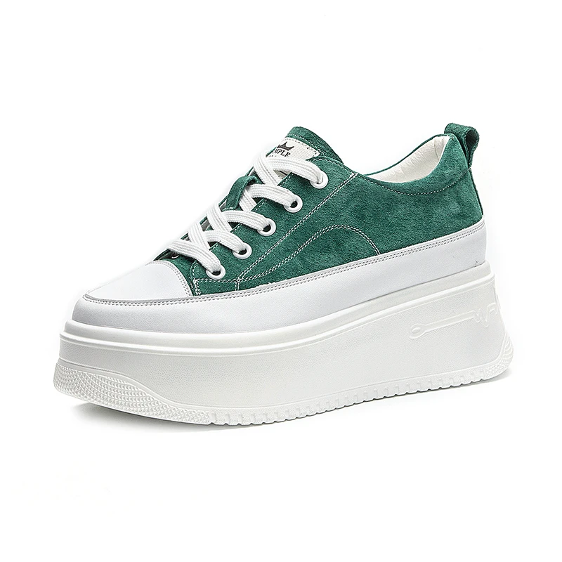 High Heeled Shoes for Women 2023 Designer Genuine Leather Casual Sneakers Ladies Tennis Chic Elegant Platform Sports Shoes Flats