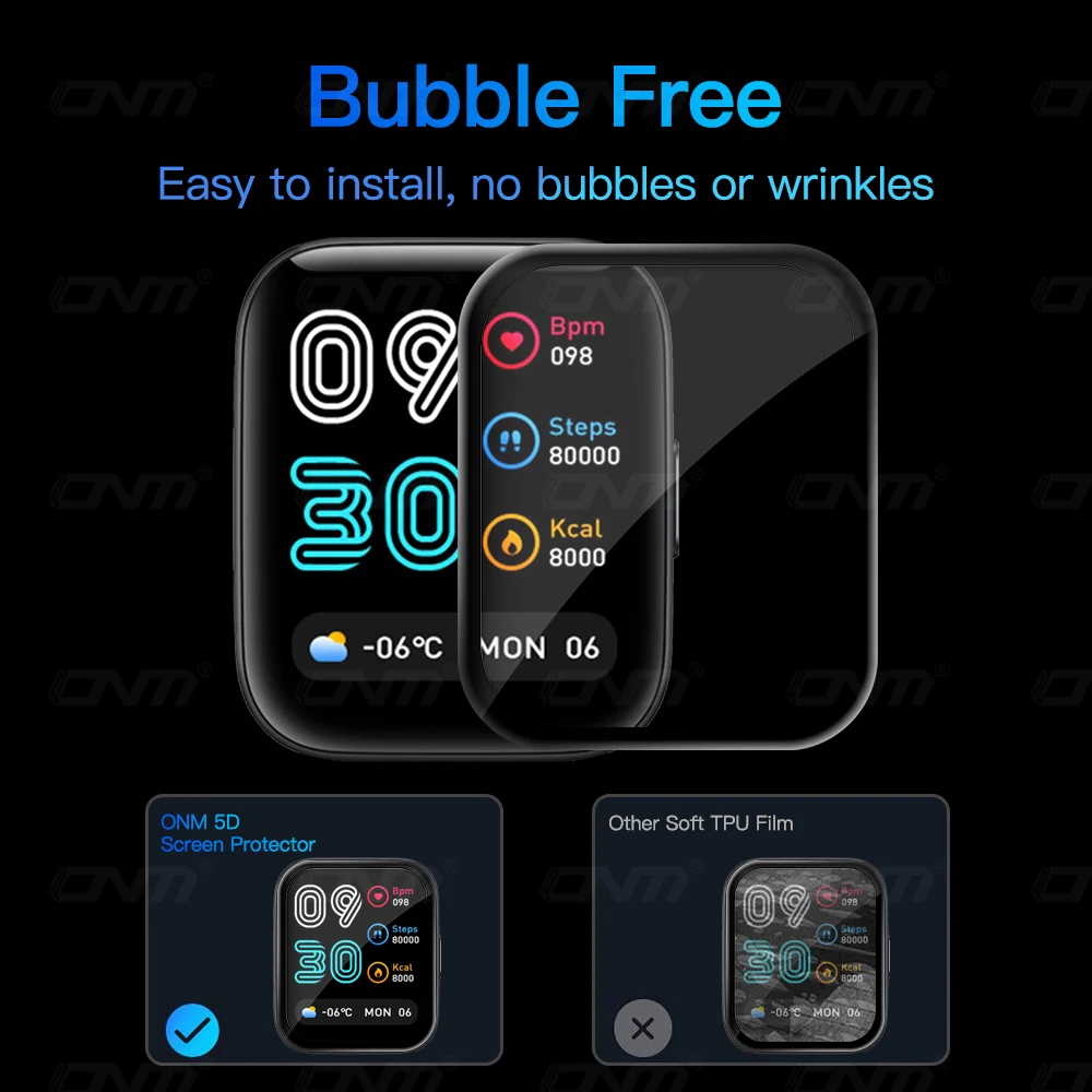 5D Полноэкранный протектор для Mibro C2 X1 A1 Lite цветной воздушный Смарт-часы Защитная