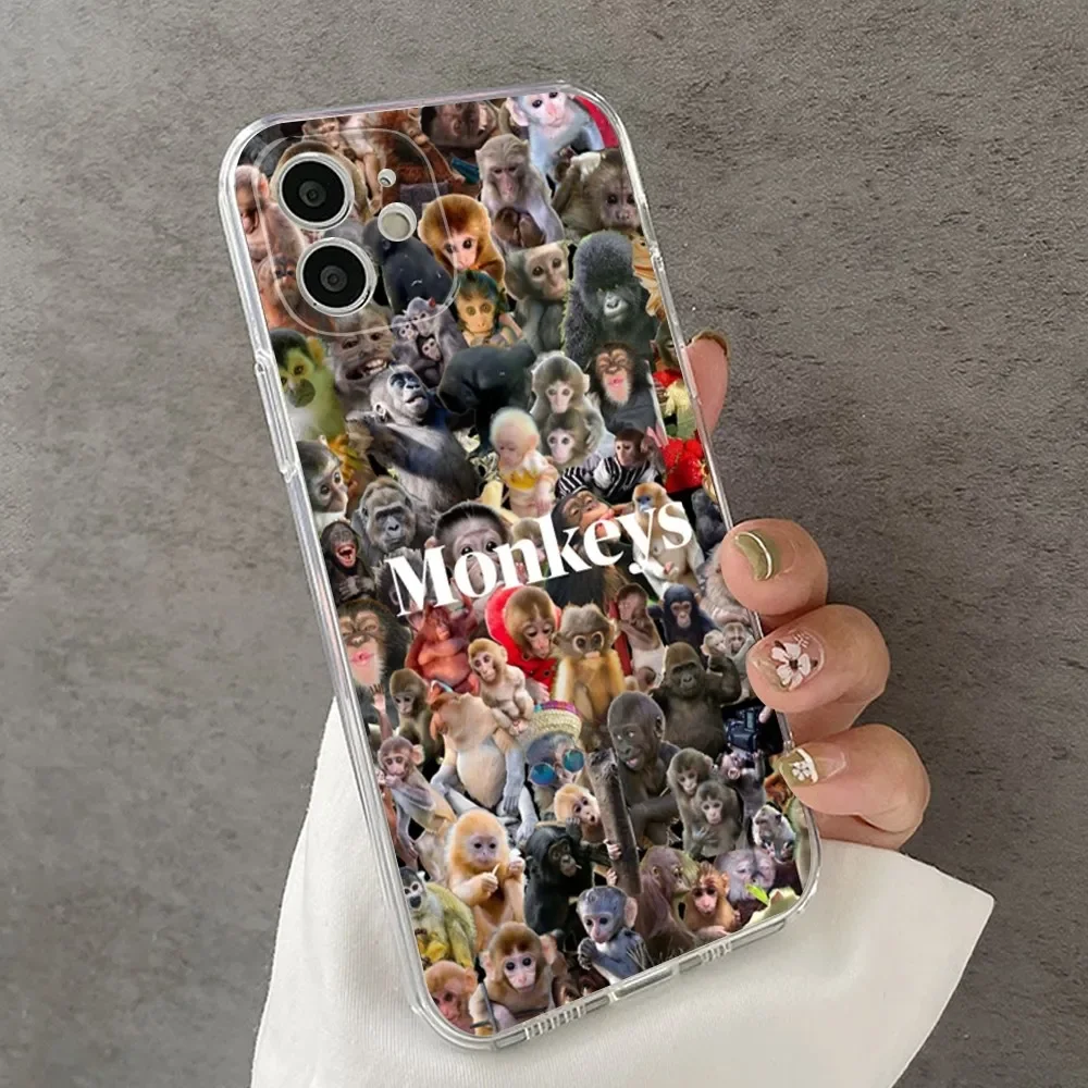 Обложка в виде обезьяны новинка 2024 искусственная кожа для IPhone15 14 13 12 11 Pro 15 Plus MAX XR XS
