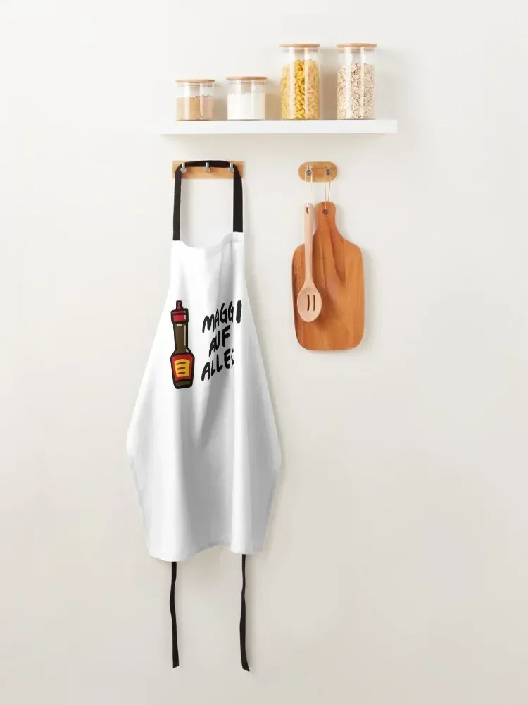 Maggi Auf Alles (Deutsch) Фартук рабочие платья для уборки женщин Кухонный фартук