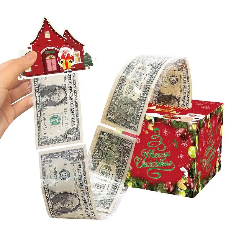 

Birthday and Christmas Cash Pull Gift Box Money Pulling Cash Gift Box Black Money Clip Funny Surprise Unique Xmas Ornament