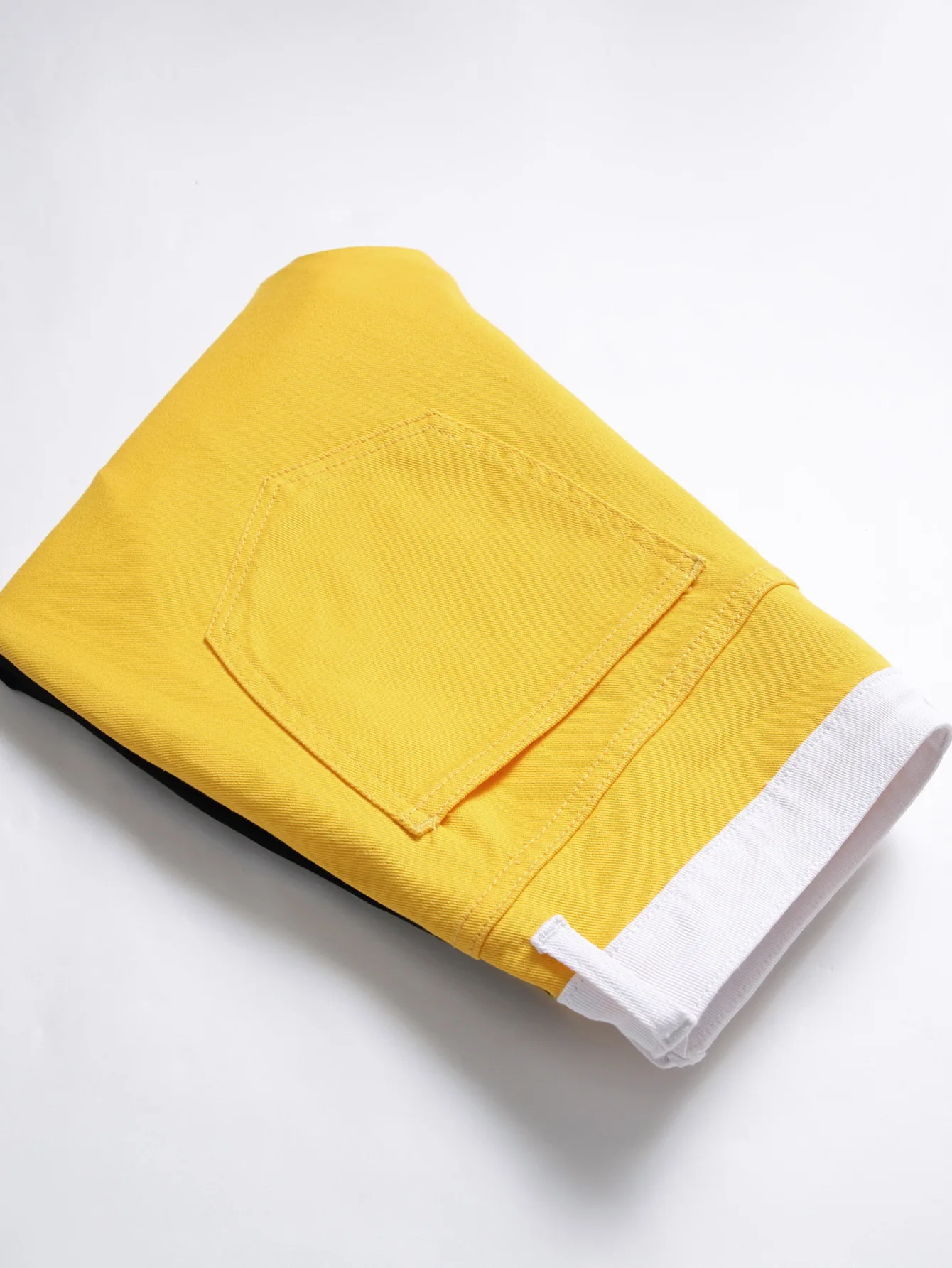 Autumn New Fashion Mens Y2K Black Yellow Patchwork Jeans Vintage Ripped Holes Skinny Jean Men Denim Goth Pants Pantalon Homme