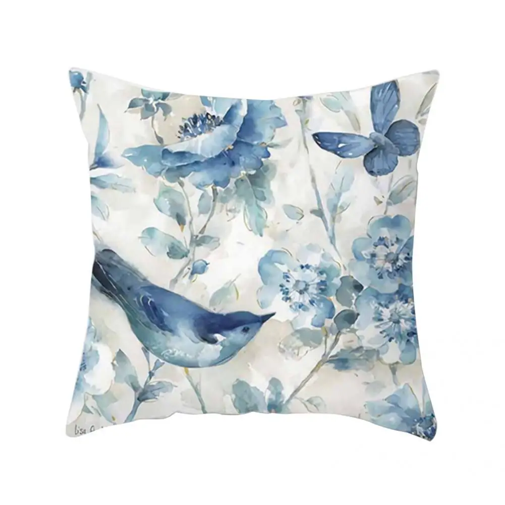 

Useful Breathable Multi Styles Pillow Case Replaceable Floral Printed Cushion Throw Case for Bedroom Pillow Sham