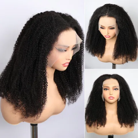 Maxine афро кудрявый парик человеческие волосы 13x 4 кружевной передний парик Remy волосы предварительно выщипанные 180 плотность кружева передние al кудрявые человеческие волосы парики