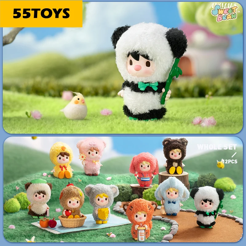 

55TOYS Sweet Bean Animals Play Series Blind Box Action Kawaii Anime doll Cute Toy Figures Boy Birthday Gift Mystery