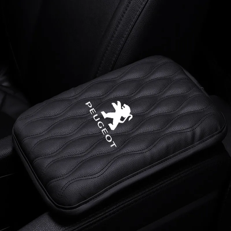 

Кожаный подлокотник для Peugeot, центральный подлокотник с защитой от царапин, средний подлокотник, защита от грязи, украшение интерьера