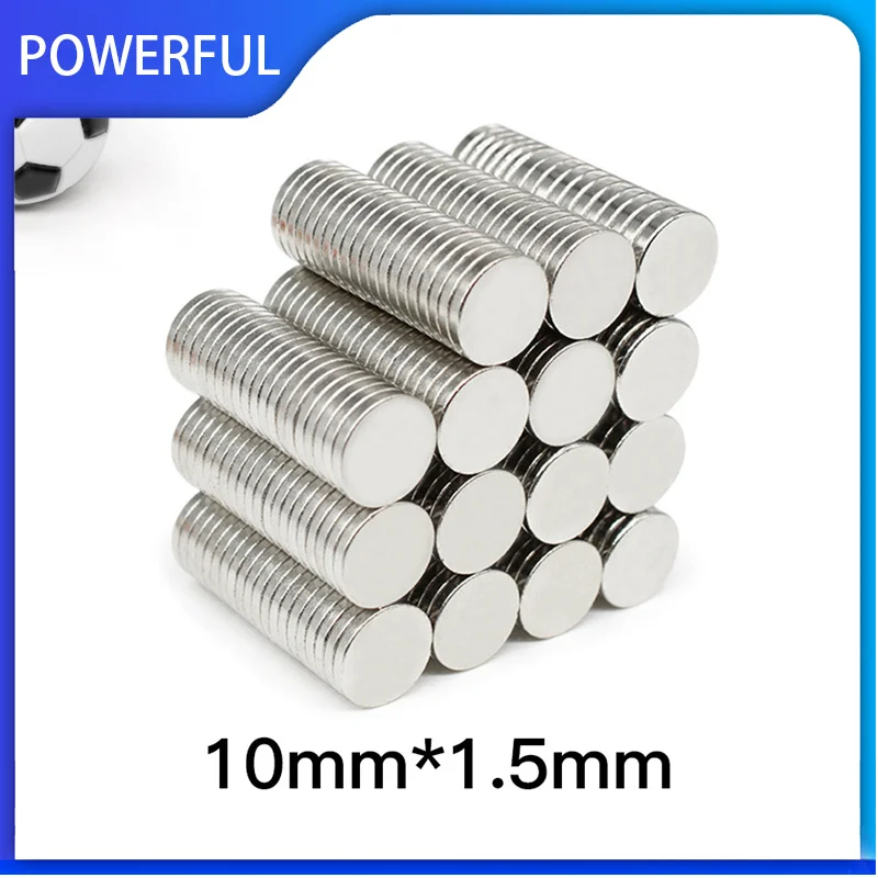 

20~500PCS 10x1.5 Small Round Rare Earth Magnets Magnet 10mm x 1.5mm N35 Permanent Neodymium Magnets Disc 10*1.5 mm