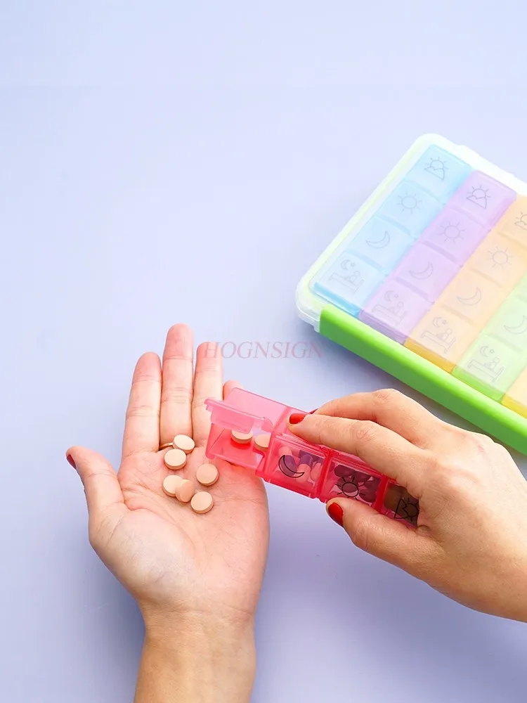 Портативная аптечка на 7-дневная для таблеток с лекарствами еженедельная