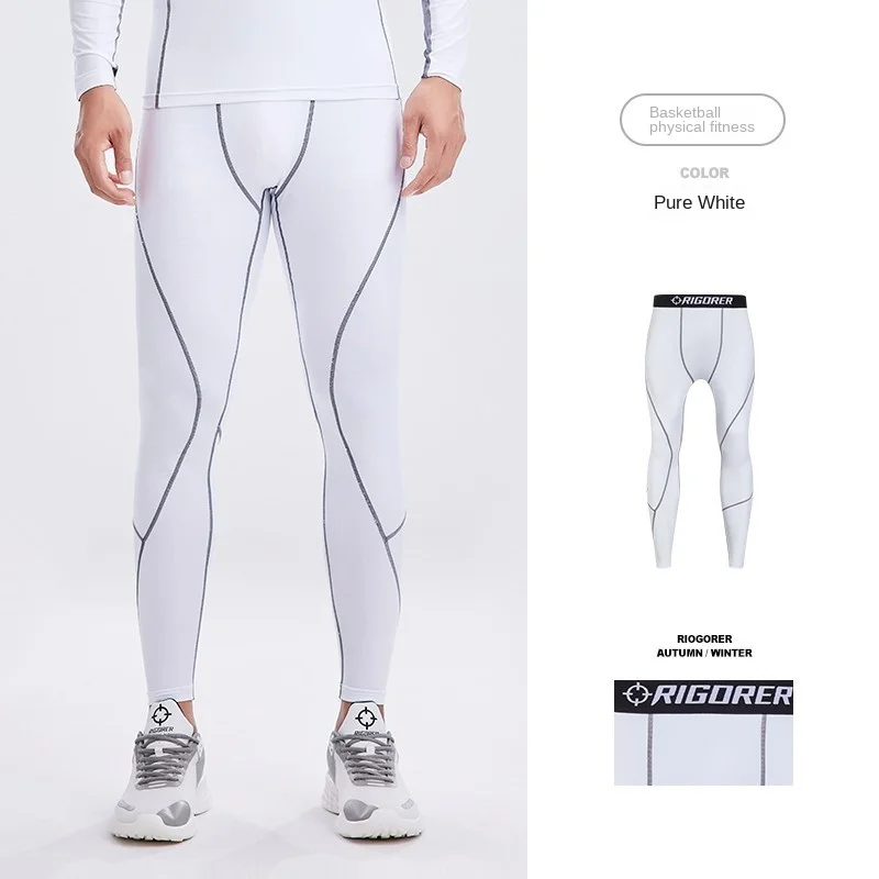 Новые компрессионные брюки для мужчин на зиму фитнеса бега баскетбола леггинсы