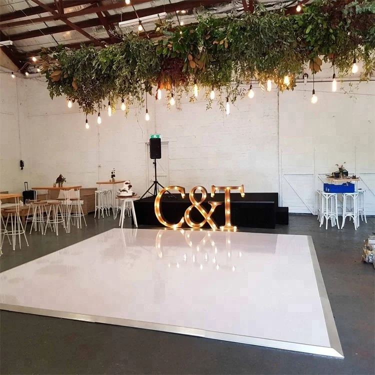 Фото Интерактивные наклейки для танцпола Human-Screen Interaction70s Rent Event Laminate Circular 20ft By 20ft Glossy White Dance Floor Decals For Weddings Interactive LE №4