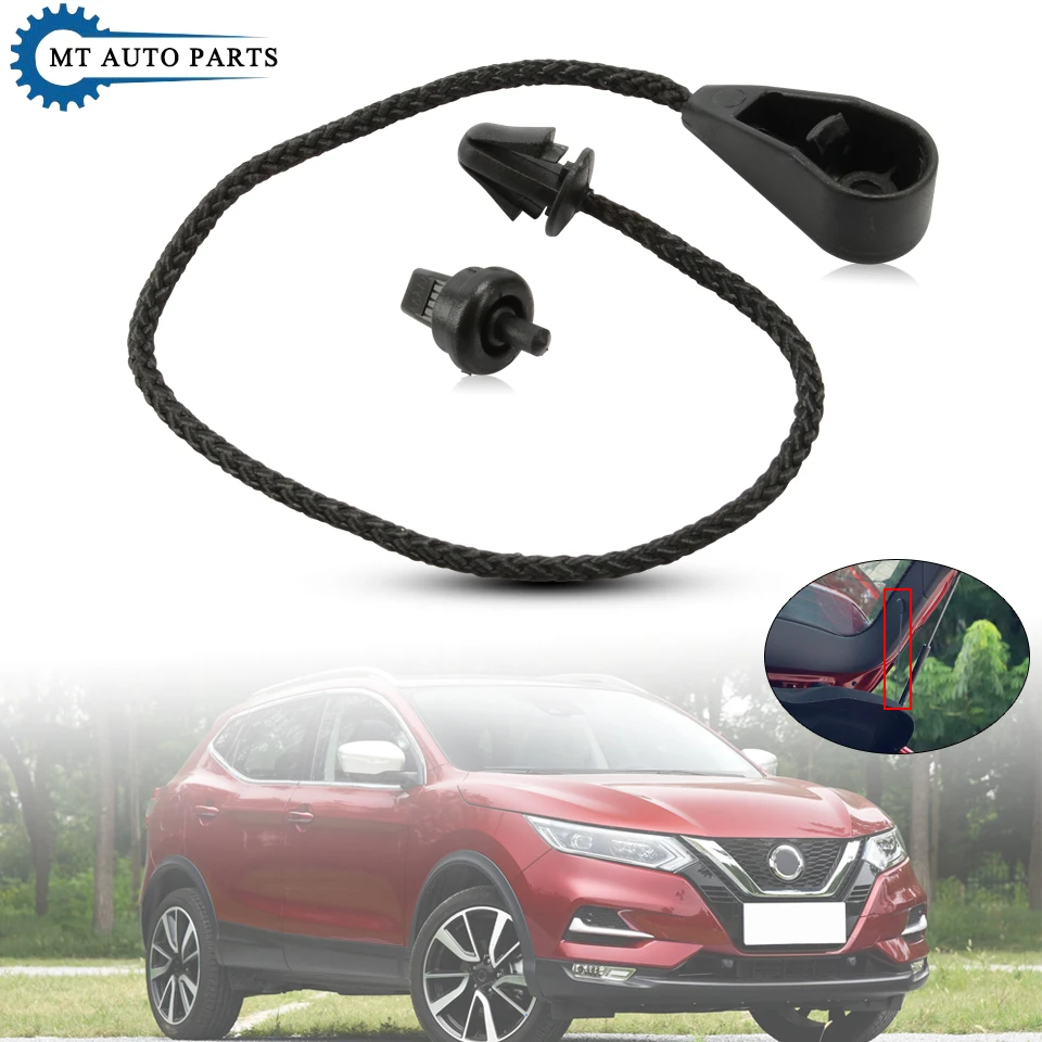 

MTAP для Nissan Qashqai 2016-2021, зажим для ремня, аксессуары, веревка для полки багажника, черная автомобильная полка для посылки, веревка 79965-DF30B