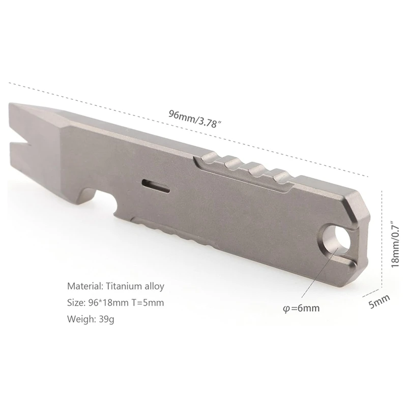 1 шт. Многофункциональный портативный мини-лом из титанового сплава