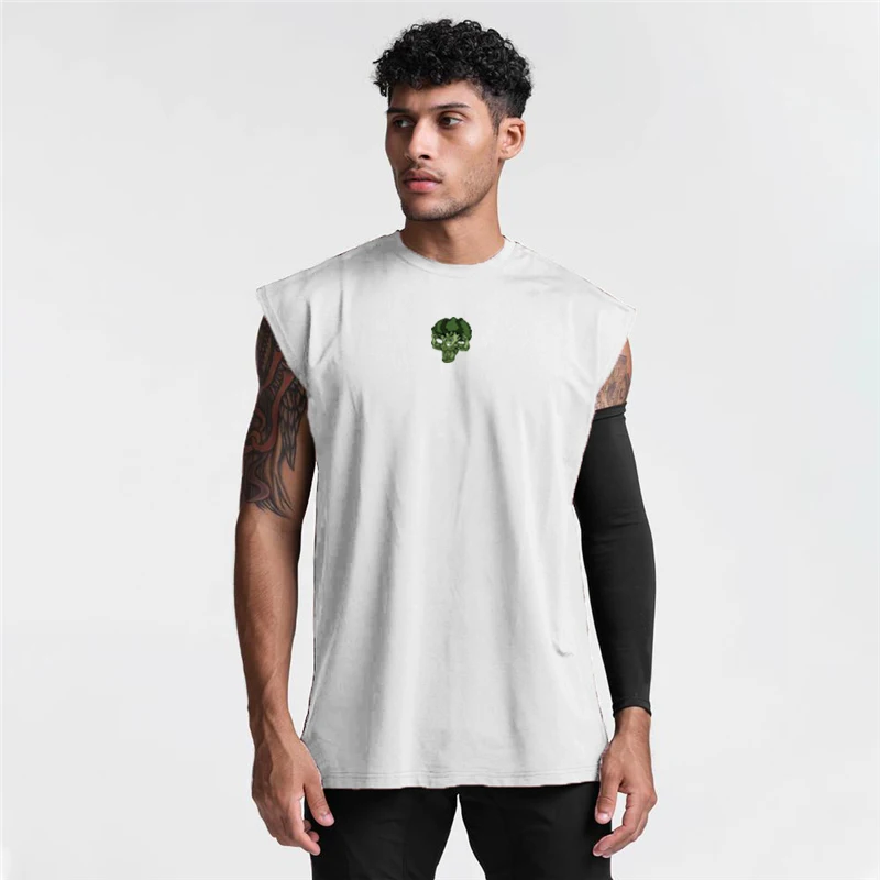 

Mesh Quick-drying Gym Clothing Mens Bodybuilding Tank Top Fitness Sleeveless Vest Summer Casual Workout Sportswear Tops Male