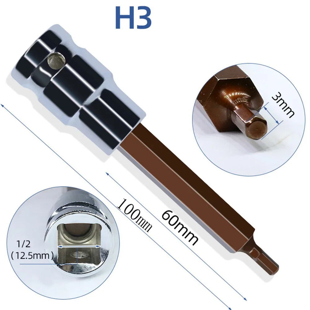 

High Quality Hand Repair Tools Screwdriver Bits Batch Head H5 H7 Hex Socket Bit Magnetic Bit Socket Screwdriver T10