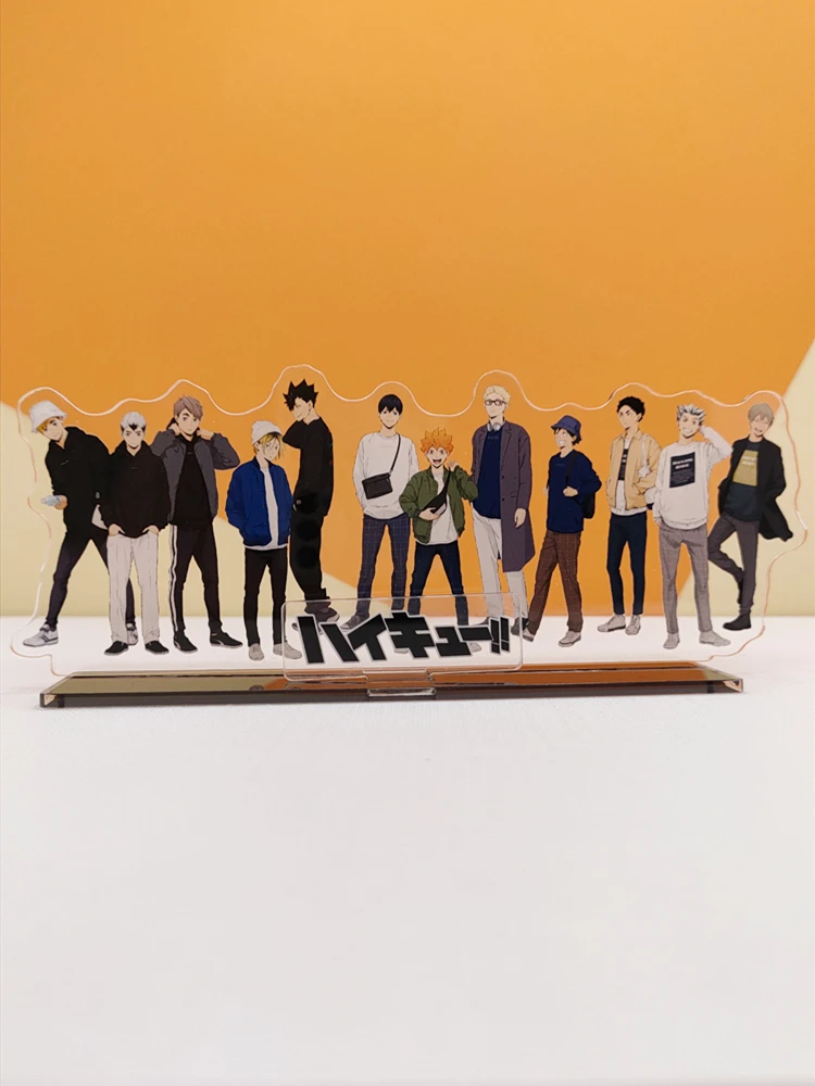 Игра Хайкю!! Shoyo Hinata Tetsurou Kuroo Косплей Повседневная одежда Покупки Стоячий знак