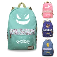 pikachu pokemon go backpack anime kids bags big capacity travel bag luminous students backpack kids christmas birthday gifts