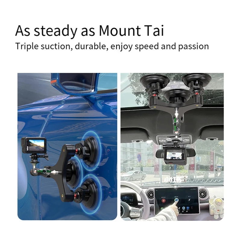 1 дюймовое крепление с шаровой головкой тройная Поворотная присоска