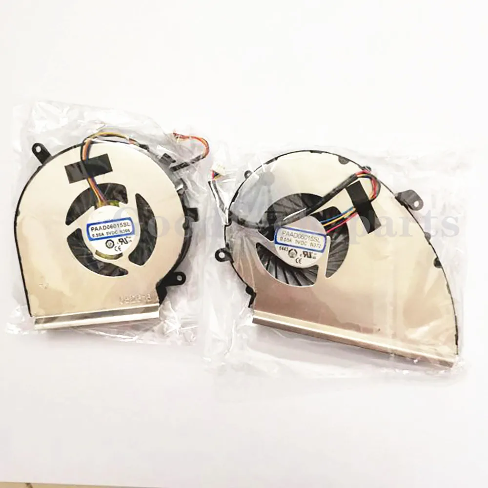 Новый вентилятор охлаждения ЦП и вентилятор GPU для MSI GE72VR GP72VR GL72VR MS-179B 4-контактный PAAD06015SL 2 вентилятора