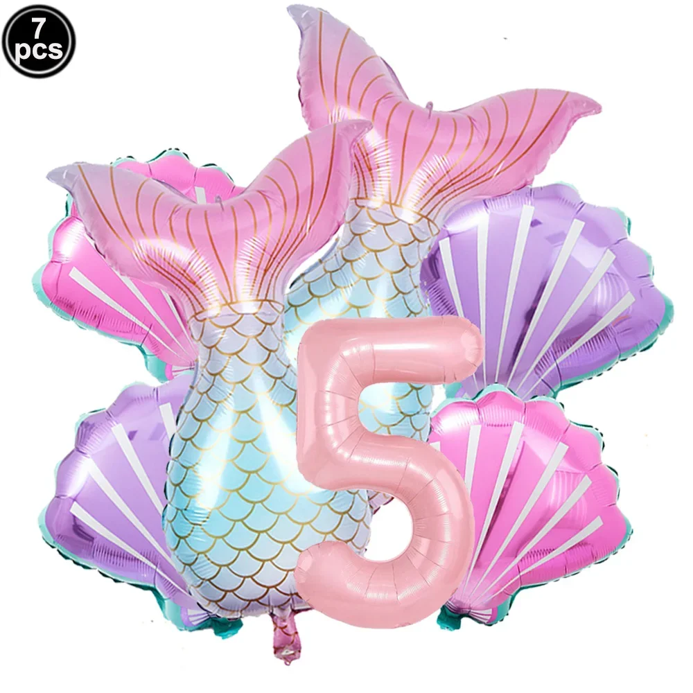 

Ассорти цветов, 32-дюймовые воздушные шары-ракушки с номером, товары для дня рождения, украшения для дома и сада