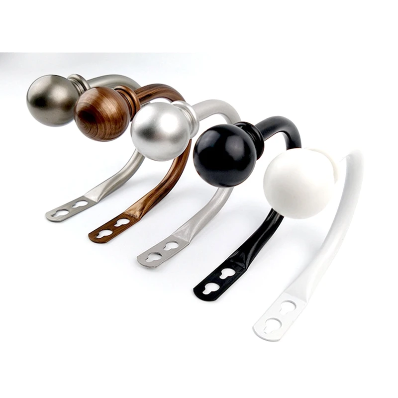 

2 Pieces Curtain Frame With Screw Wall-Mounted Curtain Hook Bedroom Living Room Decorative Curtain Holder