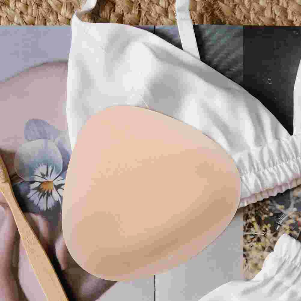 

2 Pcs Triangular Sponge Prosthetic Breast Forms Pad Silicone Prosthesis Pads Enhancers Inserts Mastectomy Women Replacement