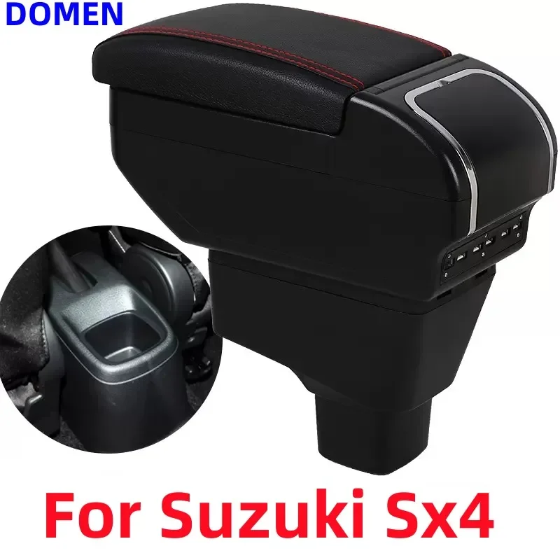 Автомобильный подлокотник для Suzuki Sx4 2007-2013 центральный консоли с USB 2008 2009 2010 2011 2012