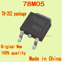 10 100pcs made in china 78m05 smd 7805 three terminal regulator l78m05cdt to 252 1a5v regulator tube