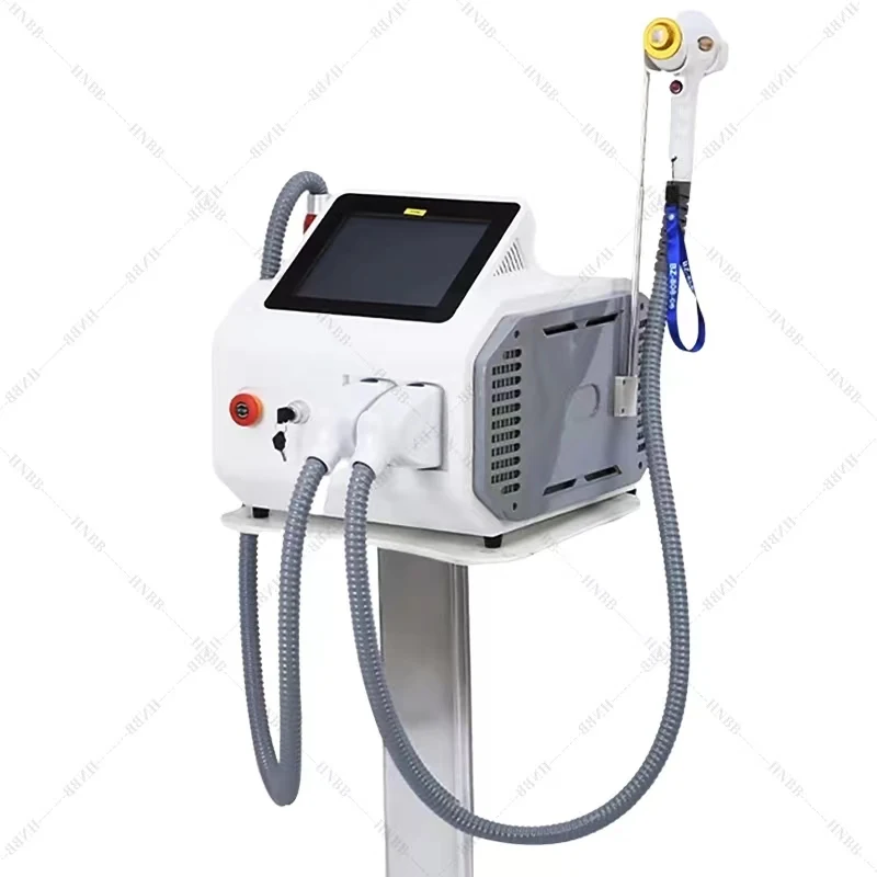 

​Hot selling 2 in 1 808nm Diode Laser PICOsecond Hair Removal Beauty Machine+ Nd Yag Laser Machine ​with two handle ​ ​
