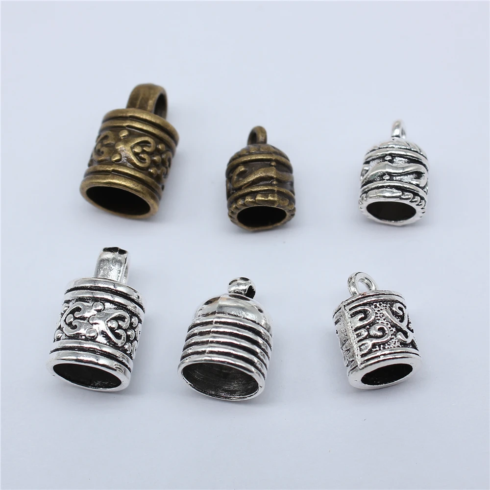 

10 шт., обжимные Концевики для кожаного шнура