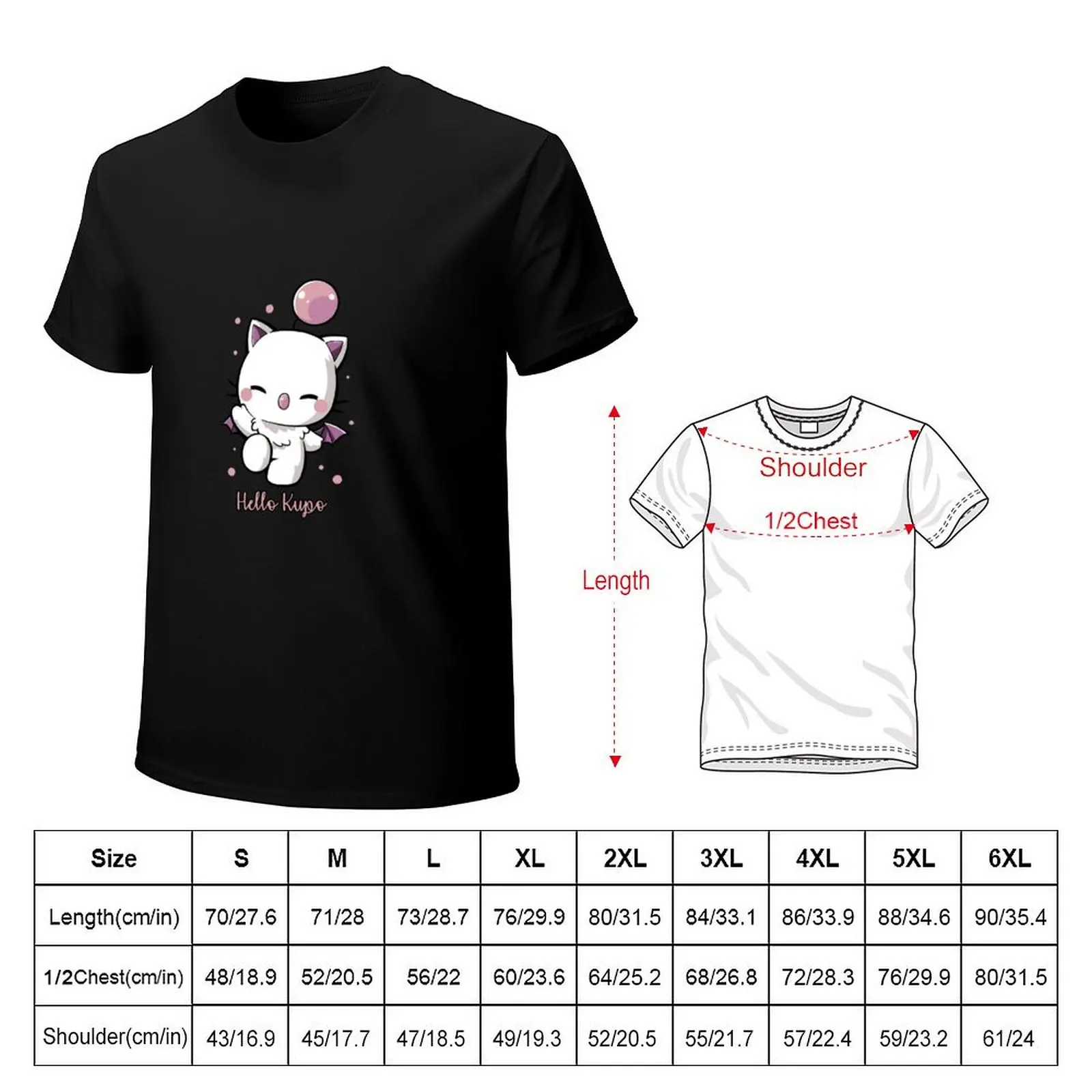 Фото Футболка Hello Kupo с летним принтом и короткими рукавами №2