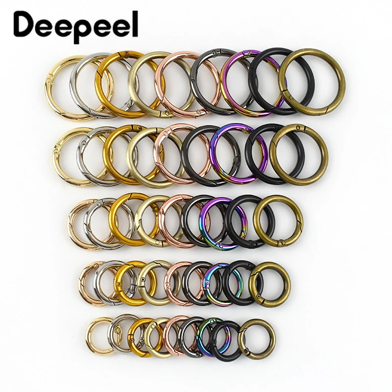 

10 шт. Deepeel 16/20/25/32/38 мм, пружинное кольцо для сумки, ремешка, сумки, ручки, пряжки, застежки для собаки, аксессуары для рукоделия