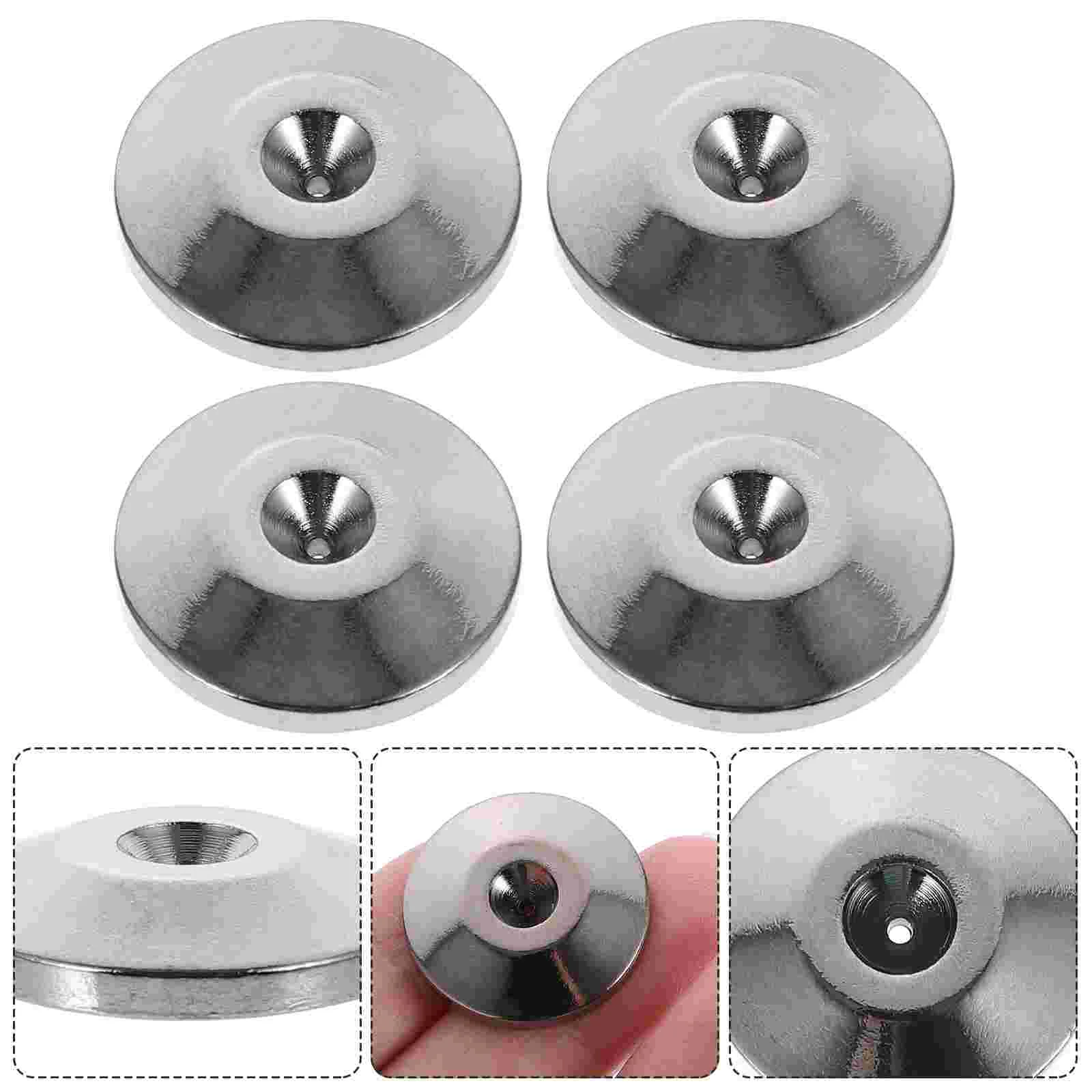

4 Anti-shock Copper Replacement Cone Base Speaker Spike Pad Amplifier Pad