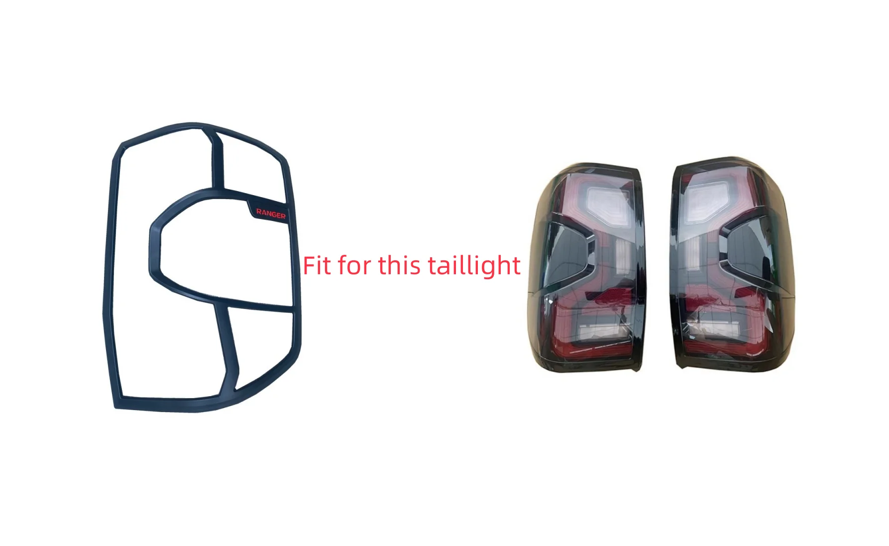 Задняя лампа задняя фара декоративная крышка для FORD RANGER 2022 2023 2024 T9 PX4 MK4 SPORT WILDTRAK