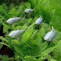 fish statue garden stake garden decoration floating fish figure sculpture colored artificial fish animal figures for outdoor