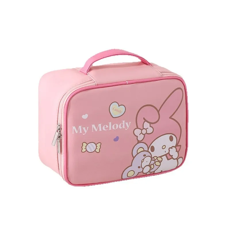 Фото Косметичка My Melody: Новая многофункциональная сумка-органайзер большой вместимости, водонепроницаемая, сверхлегкая, для женщин №2