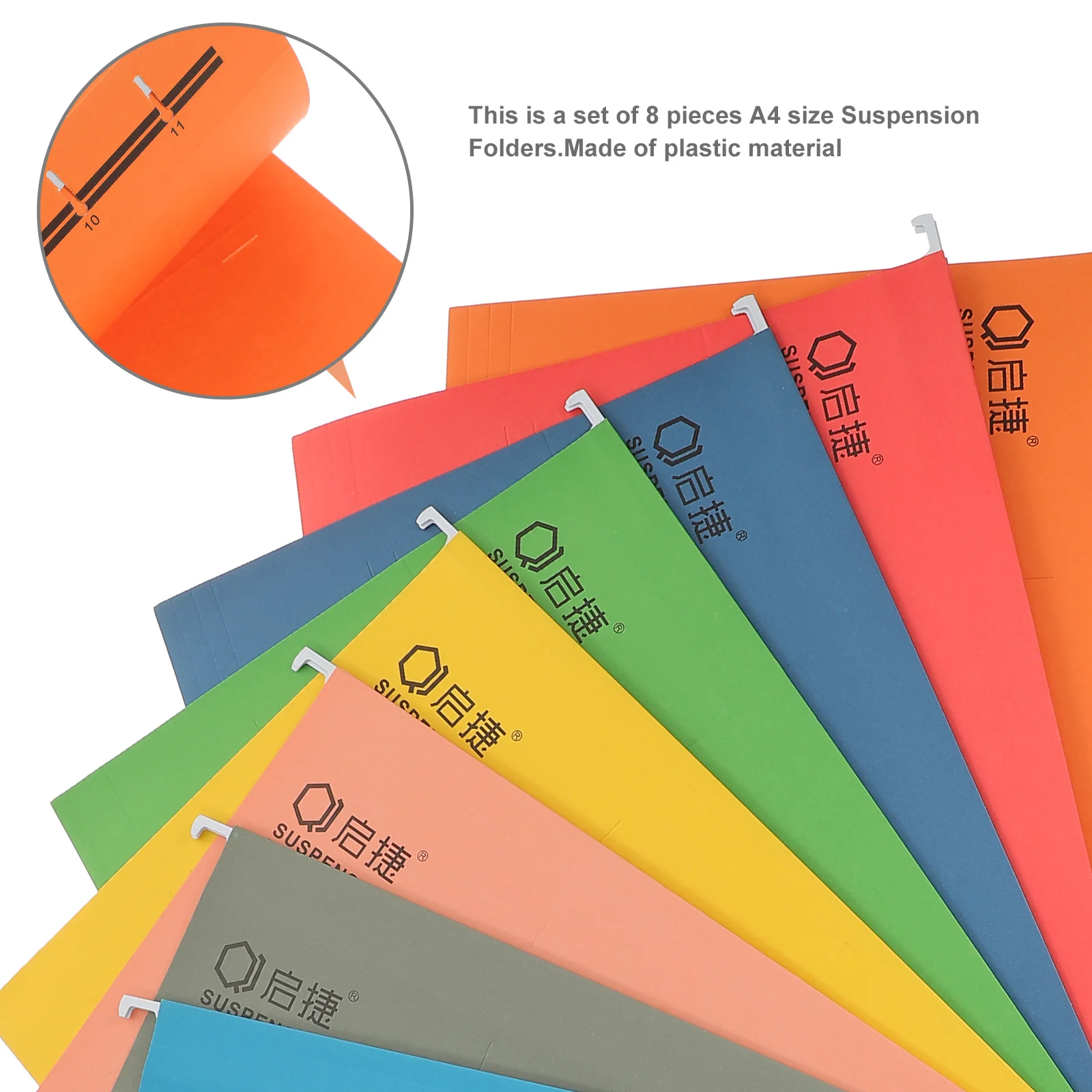 8 шт. подвесная папка для файлов рамка подставка документов держатель органайзер