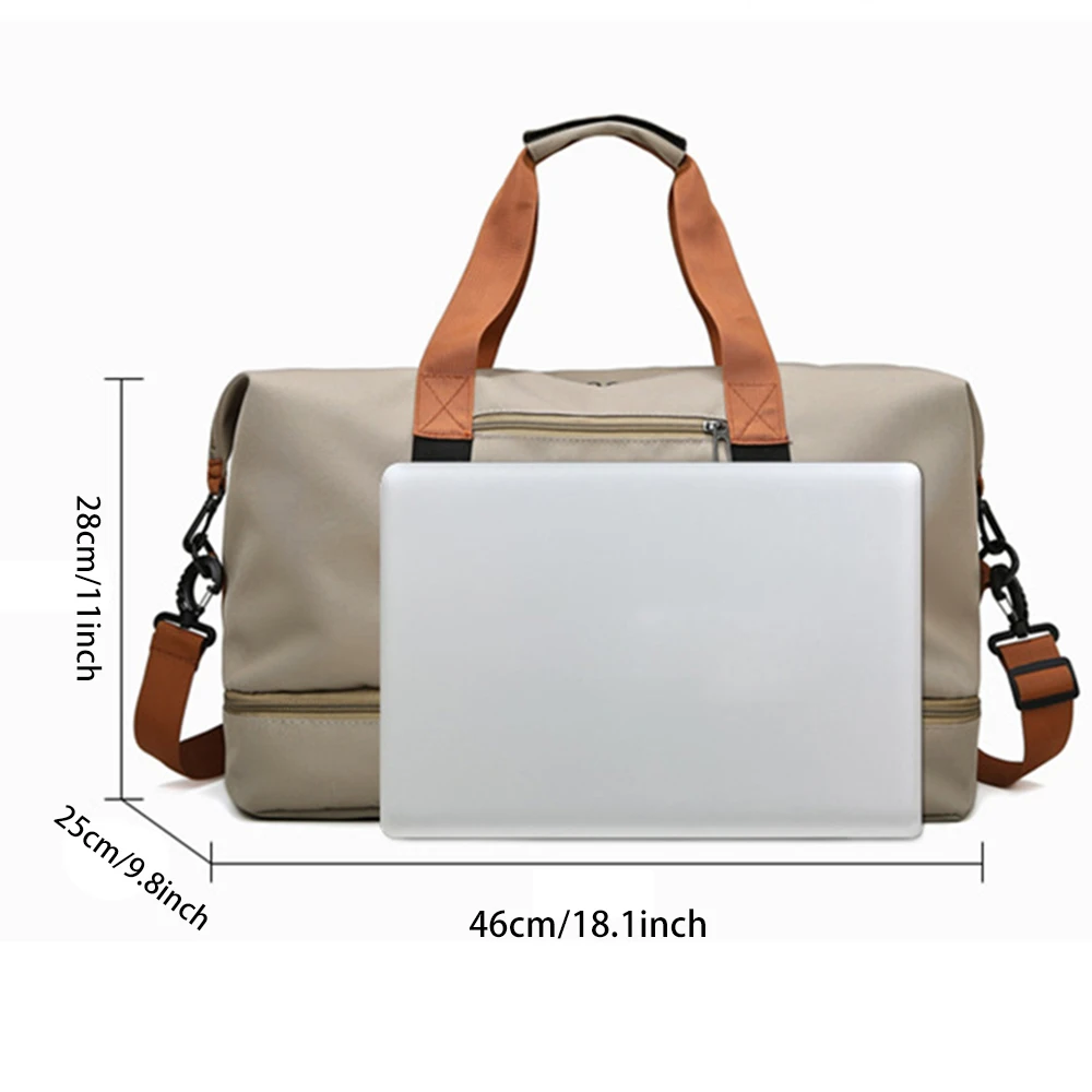 Cross Travel Bags For Women Large Capacity Storage Bag Waterproof Weekend Sac Voyage Femme Messenger Dry And Wet Separation Bags