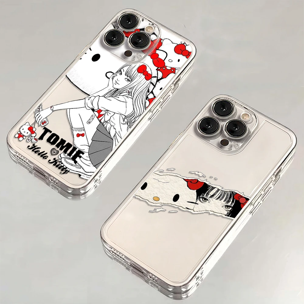 Милый чехол для телефона Tomie Kawakamis Hellos Kittys Samsung S25 S24 S23 S22 S21 S20 S10 FE Note20 Note10 Plus Ultra Lite 5G