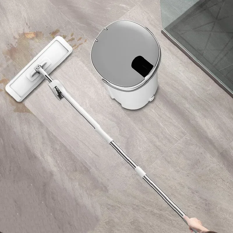 Швабра с отжимом для мытья пола инструменты самоочистки плоская щетка отжим