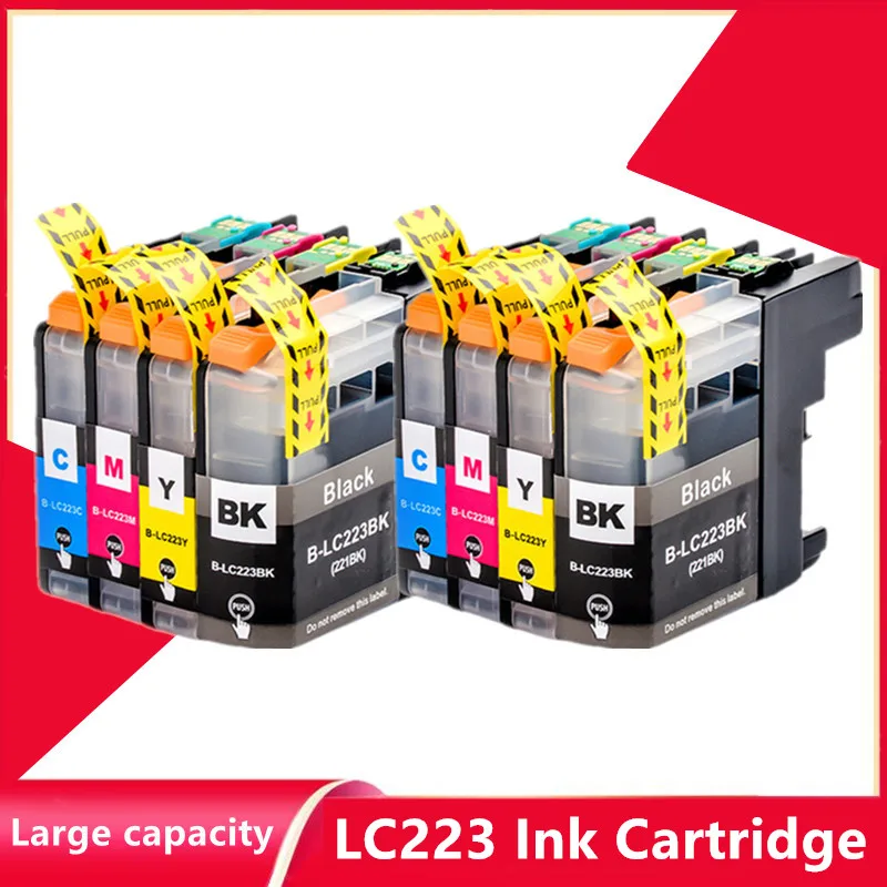 

8PK Compatible LC223 LC221 LC 223 Ink Cartridge for Brother Printer DCP-J562DW J4120DW MFC-J480DW J680DW J880DW J5320DW