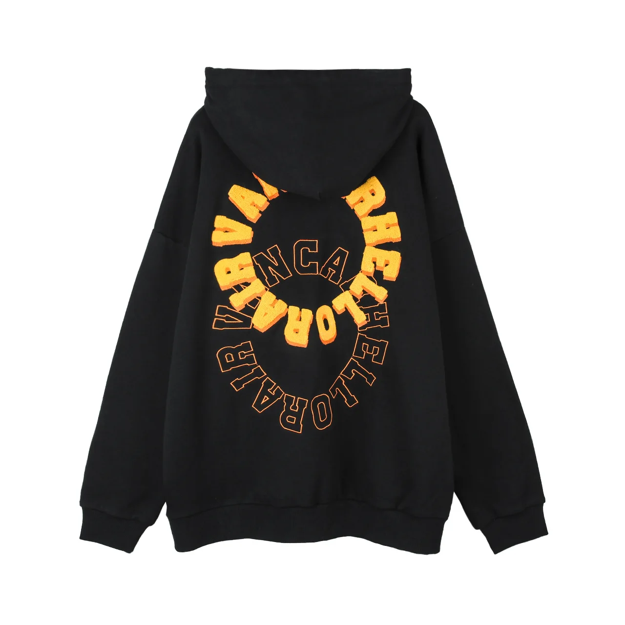 

2022 американский стиль ретро Харадзюку хип-поп тренд письмо круг мужская одежда стандартные толстовки