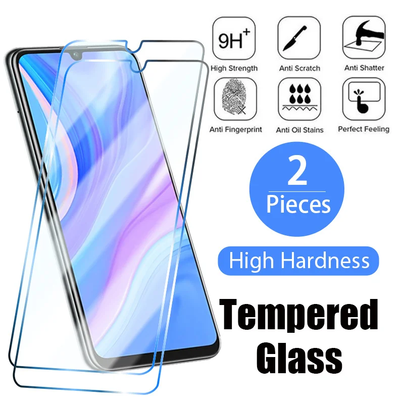 Закаленное стекло для Huawei P50 P40 P30 P20 Lite P Smart S 2019 2020 2021 2 шт. Защитное Y5 Y6 Y7 Y9 Prime |