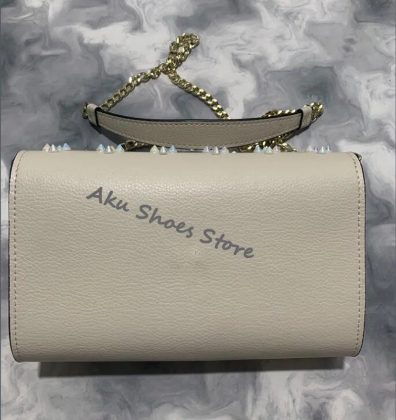 Реальное изображение женский клатч с бриллиантовыми заклепками банкетная сумка