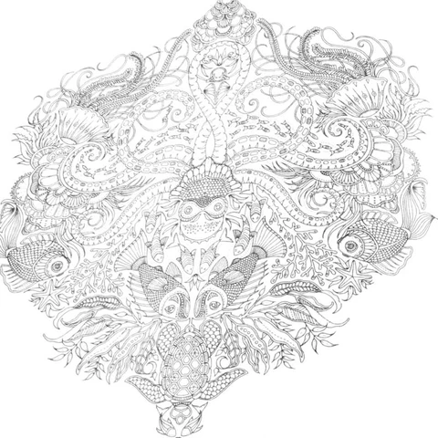 Раскраска для взрослых OOTDTY M3GC3T1350