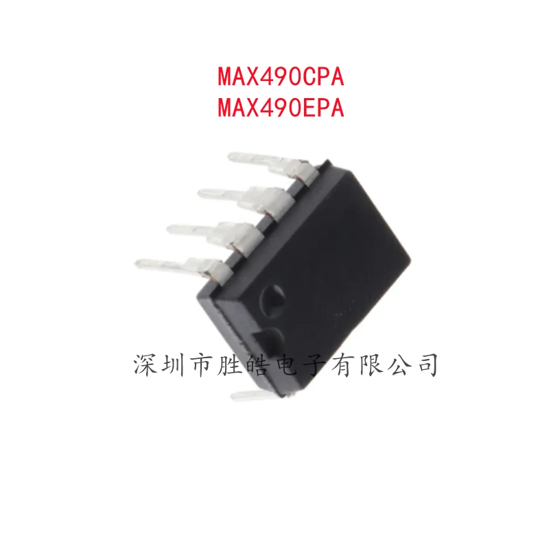 (10PCS)  NEW  MAX490CPA  490CPA / MAX490EPA   490EPA  Drive Transceiver Chip   Straight Into DIP-8   Integrated Circuit
