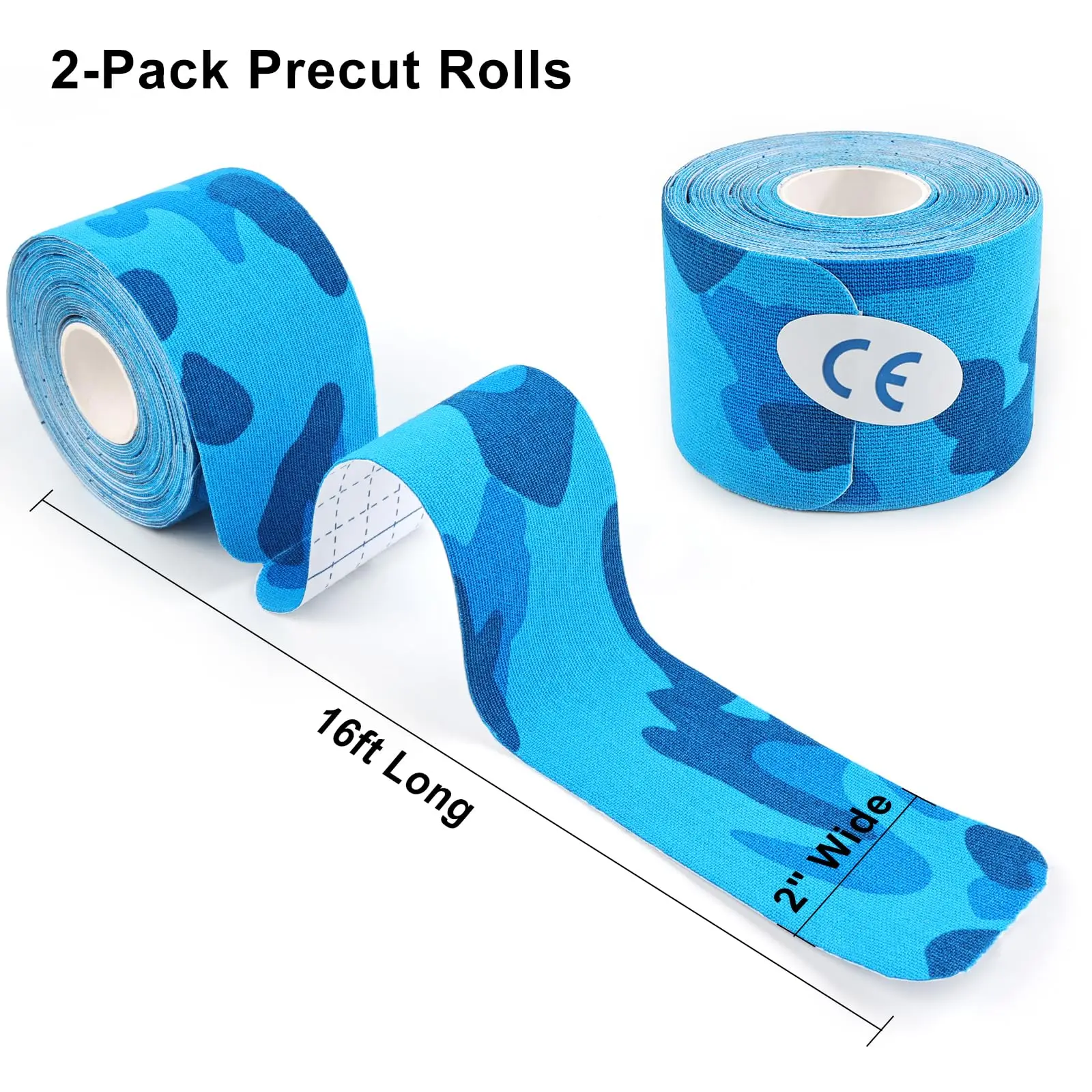 Нарезанная кинезиологическая лента 5 см * м эластичный наколенник для снятия боли