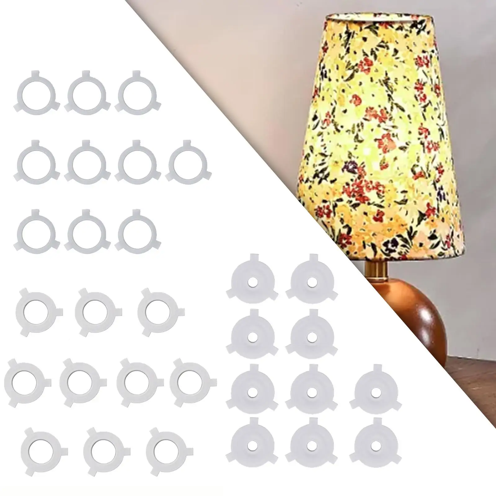Набор из 10 переходных колец абажура для модернизации светильника