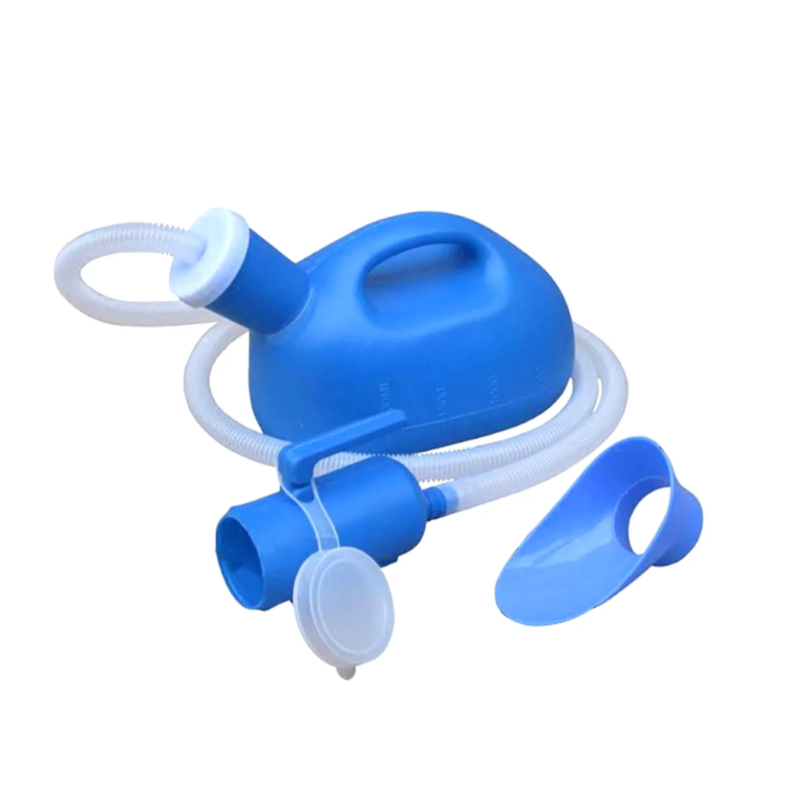 

Портативный дорожный больничный туалет для мужчин и женщин, 2000 мл, длинный шланг для туалета, уличный кувшин для мочи, бутылка для мочи с руч...