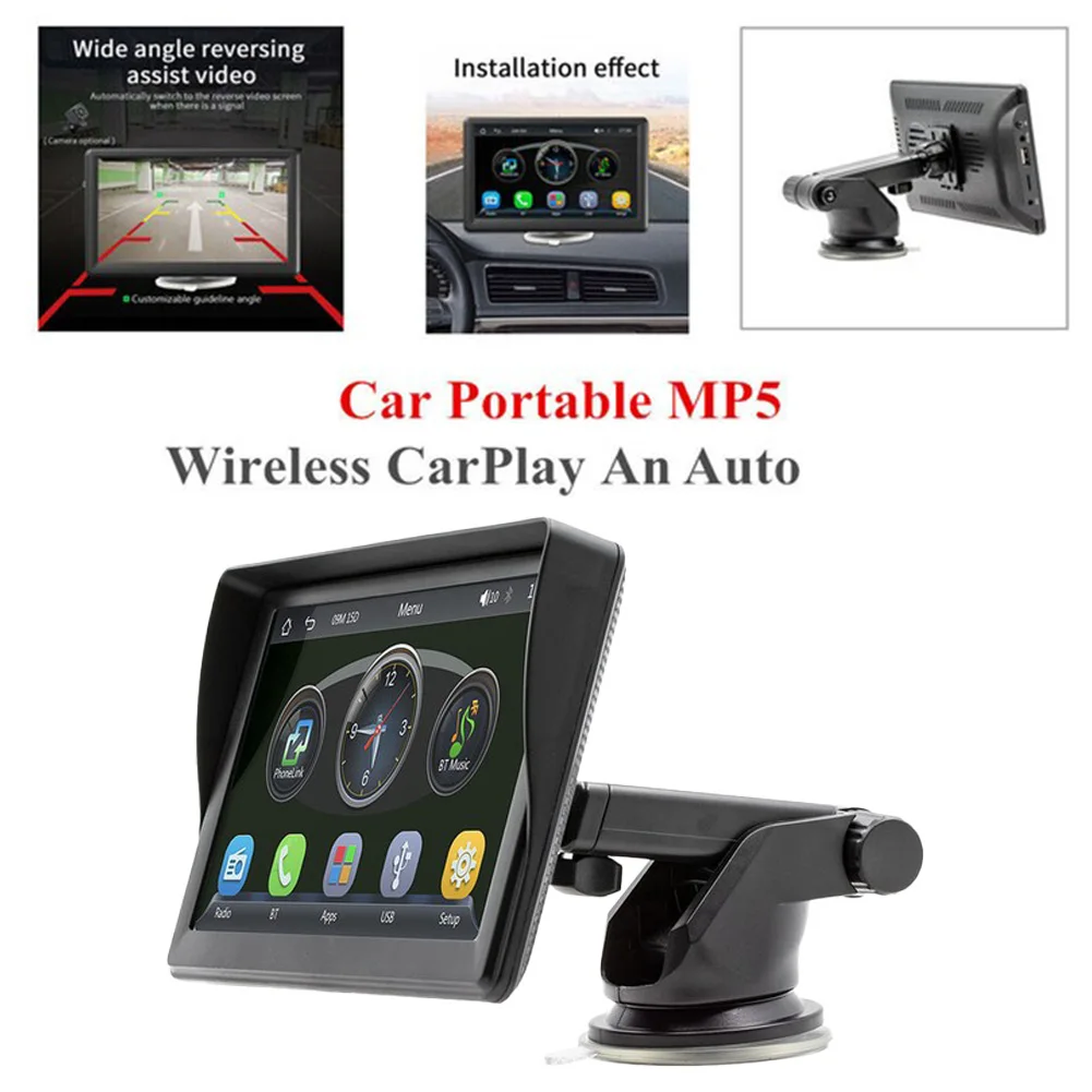 

7" Car FM Radio Stereo Portable Wireless Car High Definition Play An Auto Video BT MP5 Player Car Stereo Bluetooth USB TF AUX
