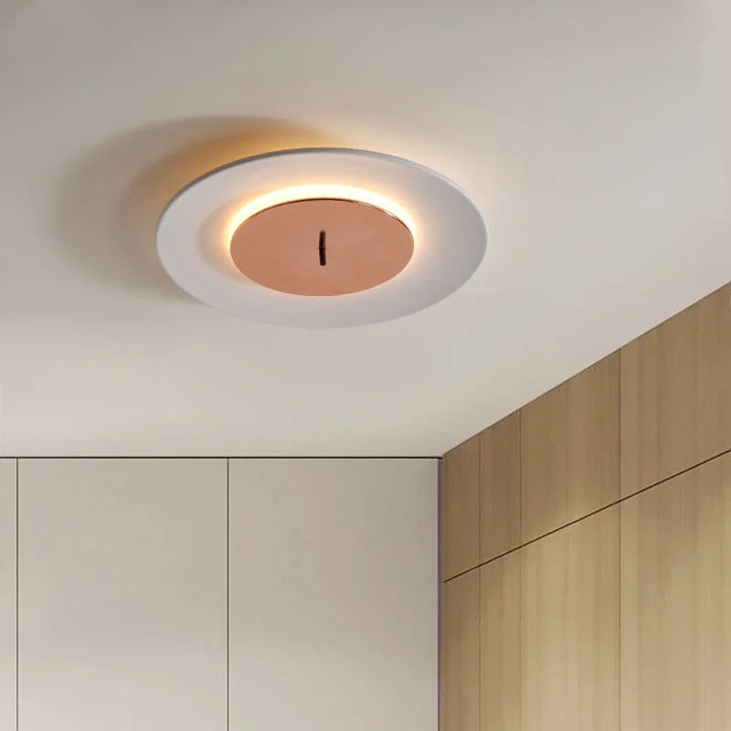 

Nordic Living Room Children Room Simple Ceiling Lamp Modern Led Atmosphere Bedroom Macaron Round Ceiling Lamp